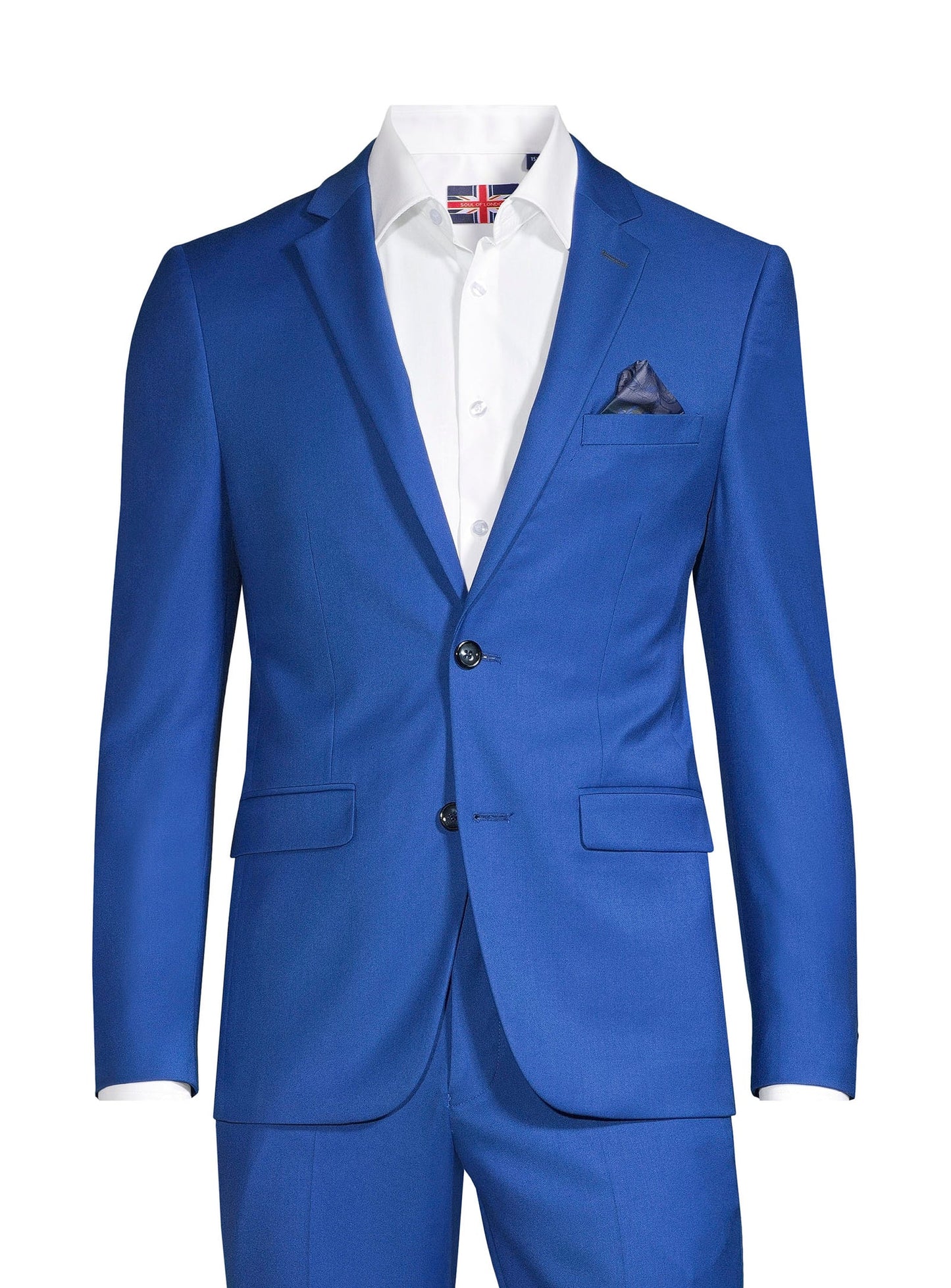 COMPLET 2-PIECES BLEU ROYAL SOUL OF LONDON
