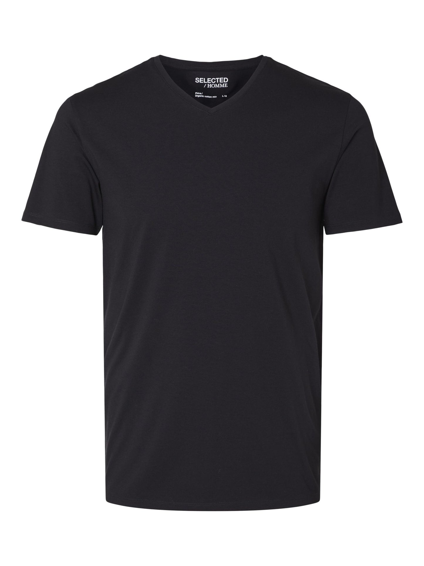 SHORT-SLEEVED V-NECK T-SHIRT SELECTED