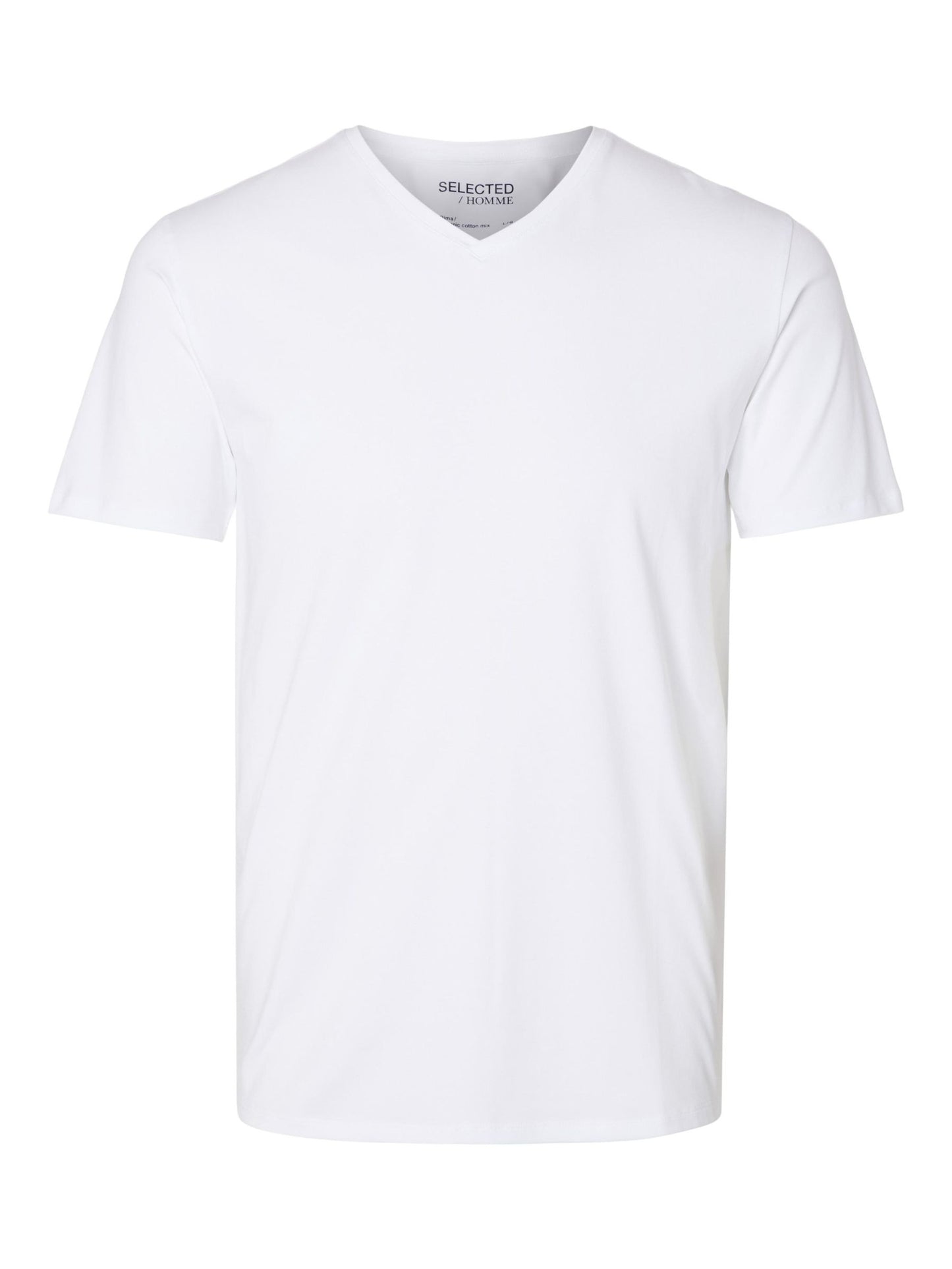 SHORT-SLEEVED V-NECK T-SHIRT SELECTED