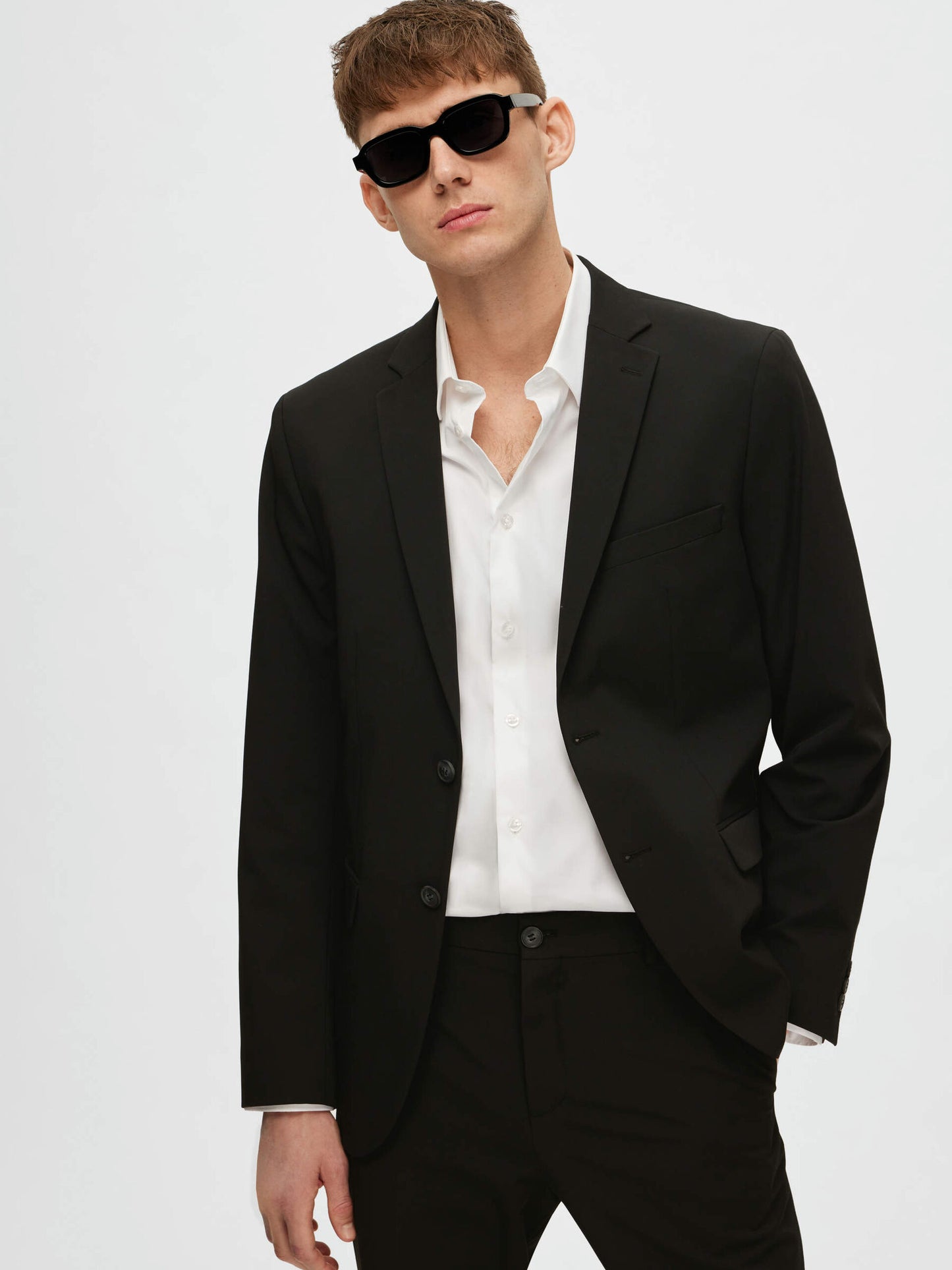 Slim Fit Blazer - Black