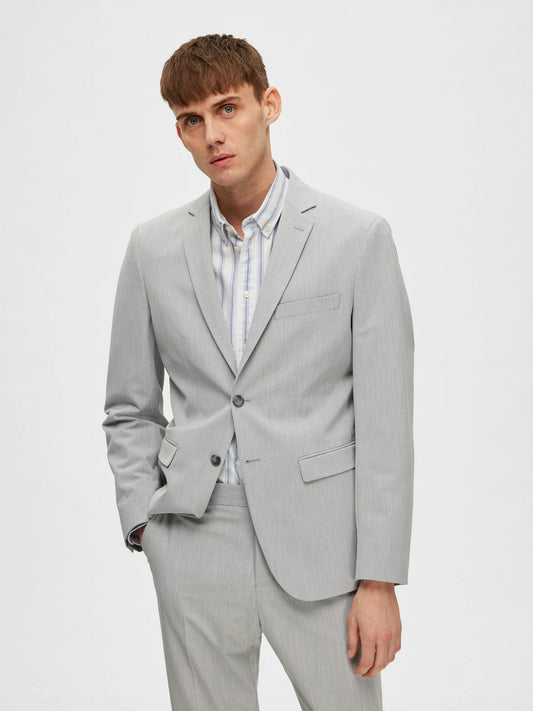 Slim Fit Blazer - Light Grey