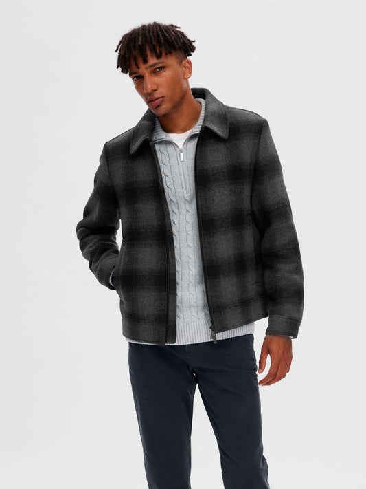 Veste en laine - Dark Grey Melange