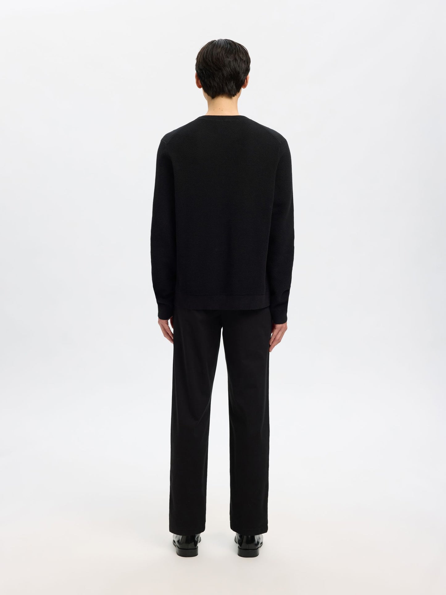 100% COTTON CREWNECK JUMPER SELECTED