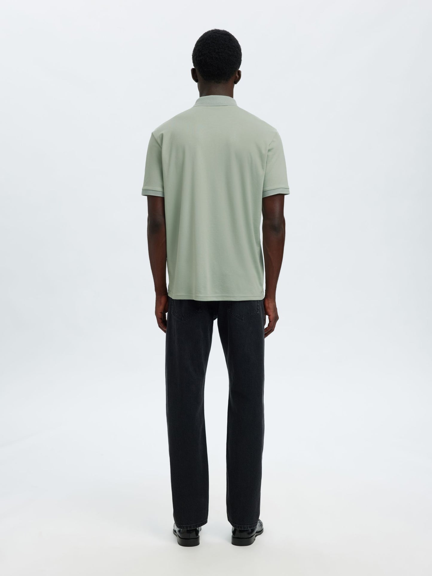 SHORT SLEEVED POLO SHIRT - SELECTED