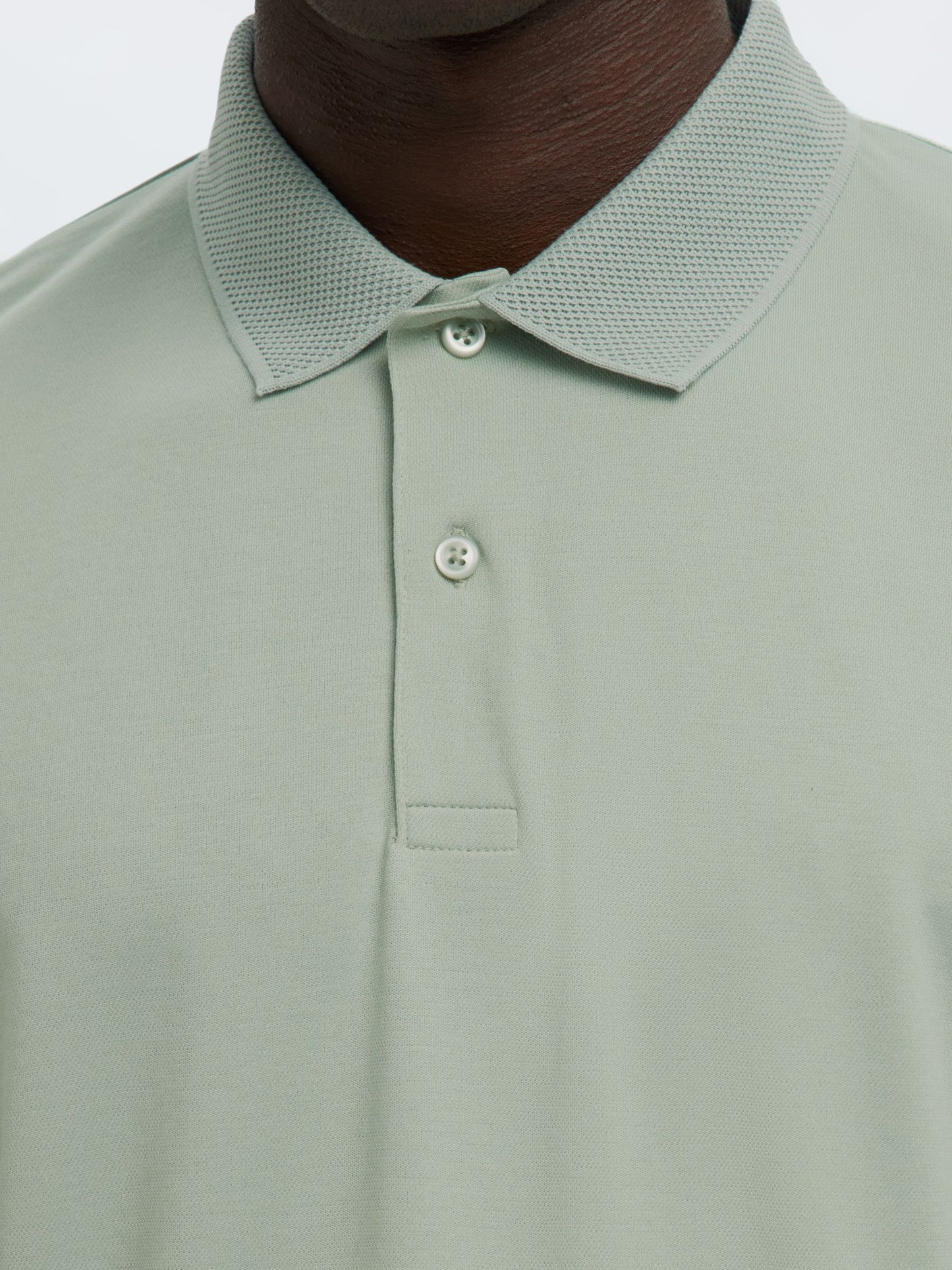 SHORT SLEEVED POLO SHIRT - SELECTED