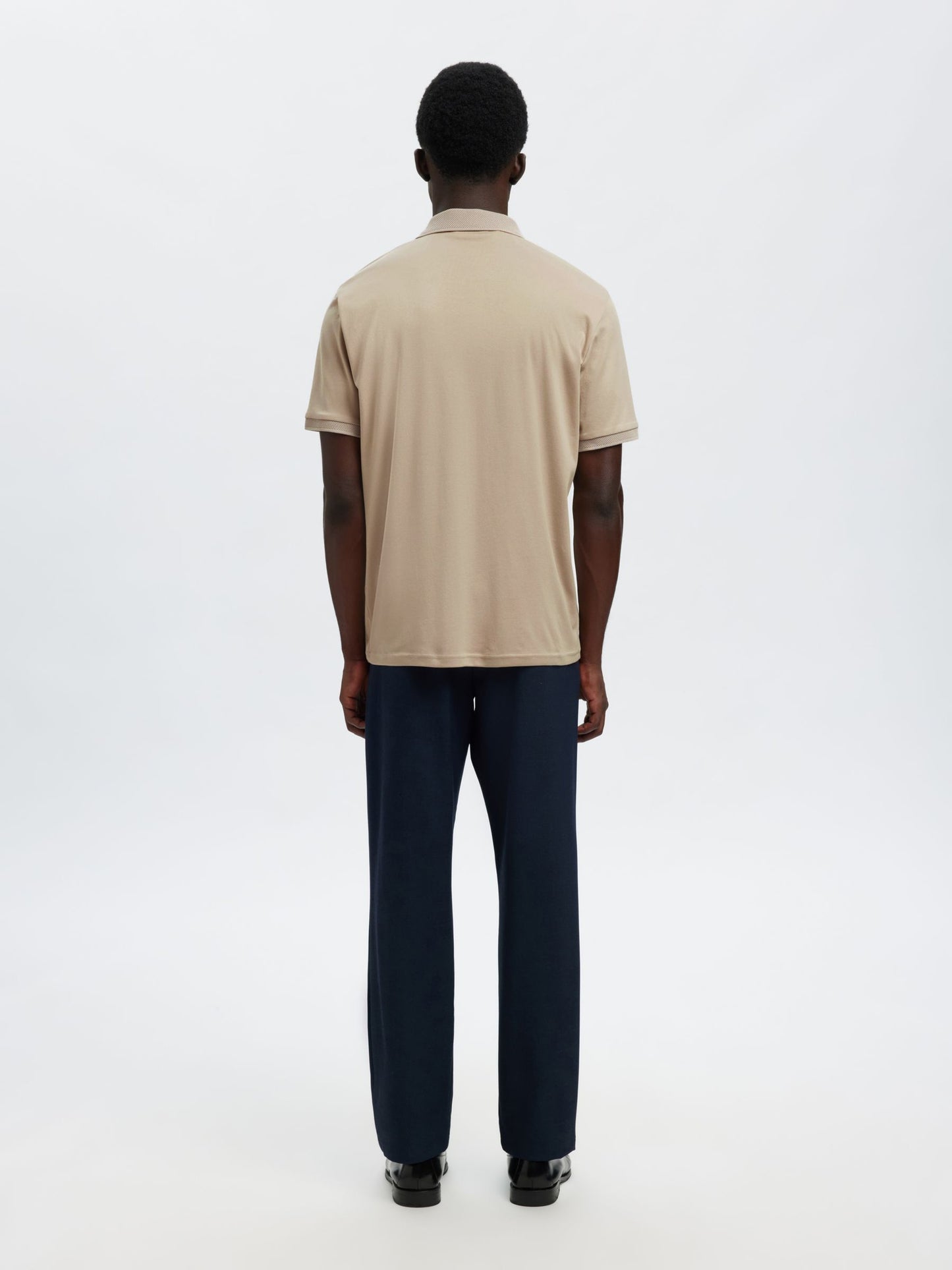 SHORT SLEEVED POLO SHIRT - SELECTED