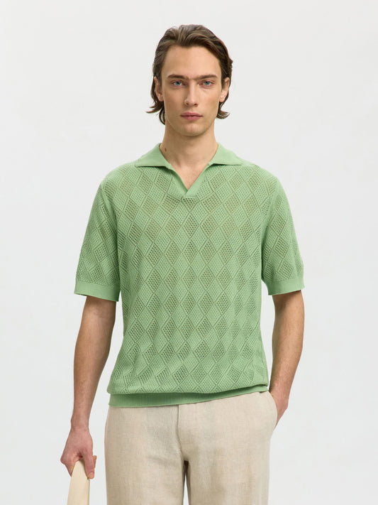 POLO EN MAILLE À MANCHES COURTES SELECTED