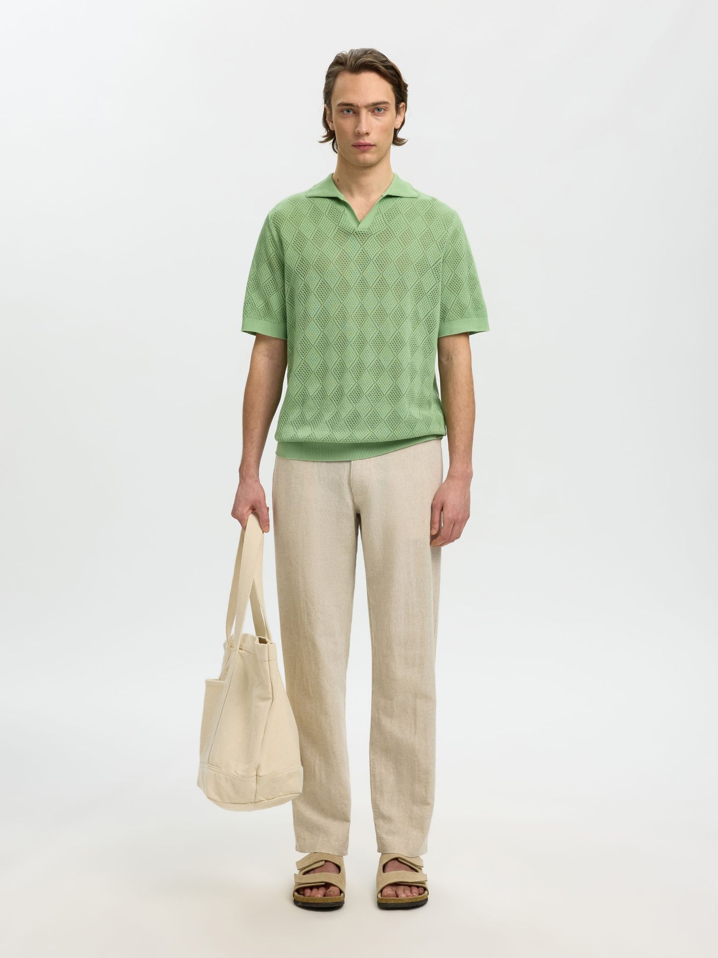 POLO EN MAILLE À MANCHES COURTES SELECTED