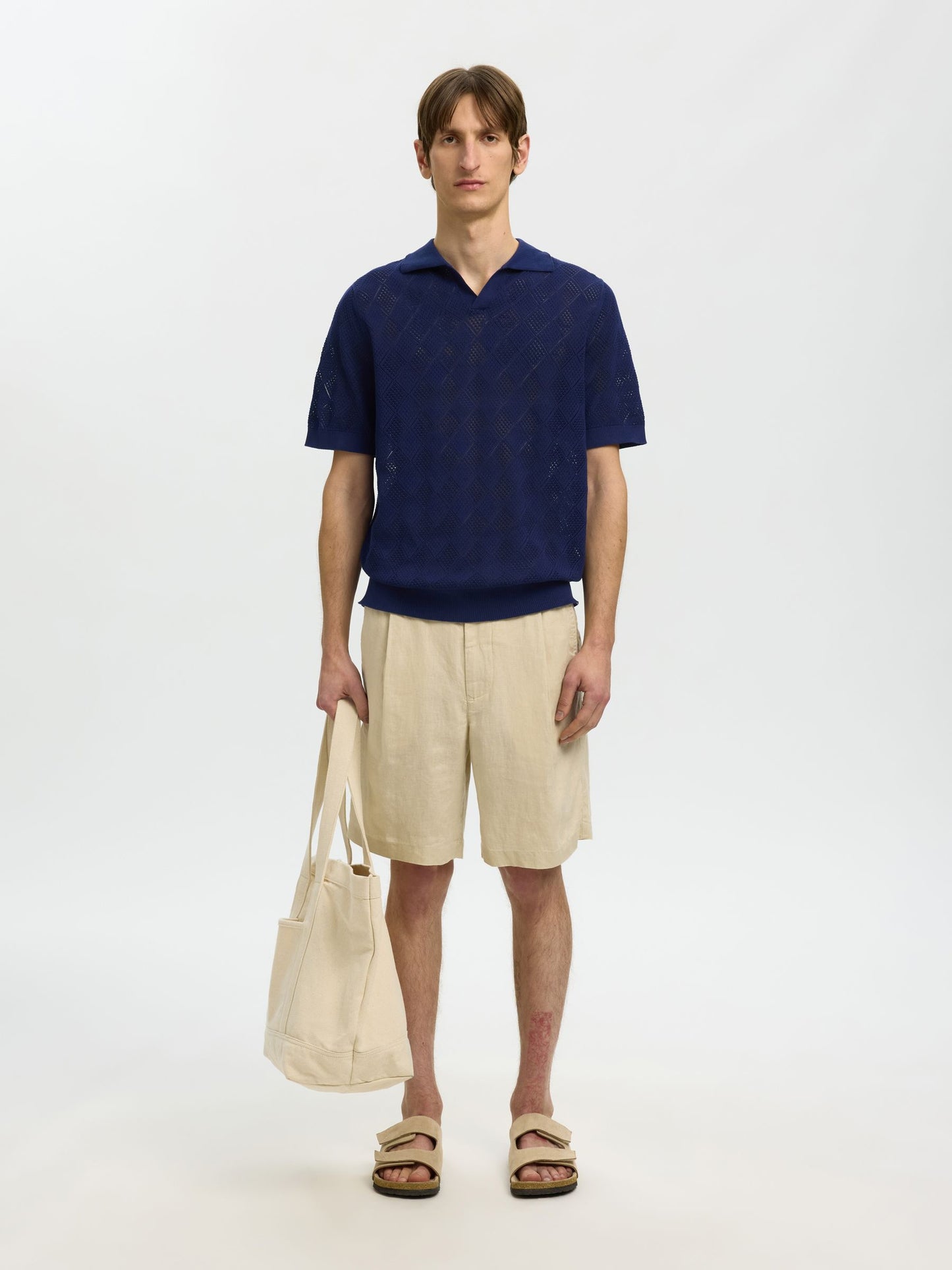POLO EN MAILLE À MANCHES COURTES SELECTED