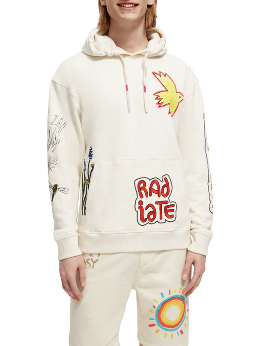 Relaxed fit artwork hoodie