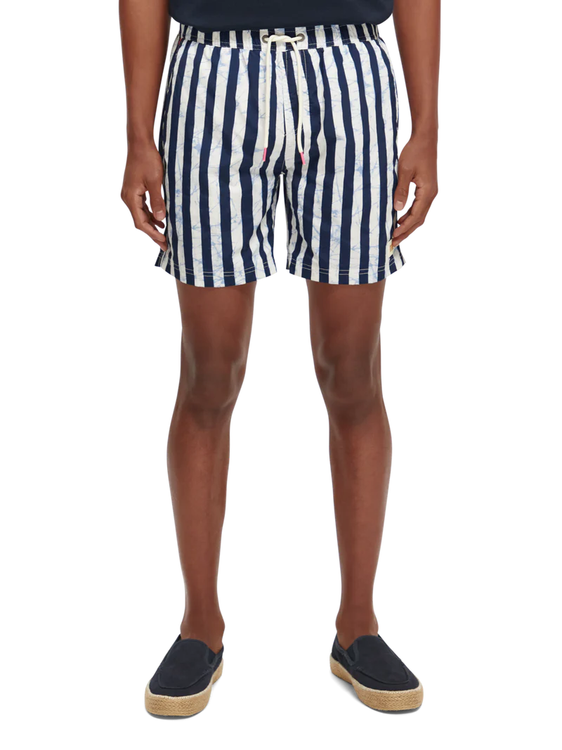 Printed mid-length swim shorts - XL