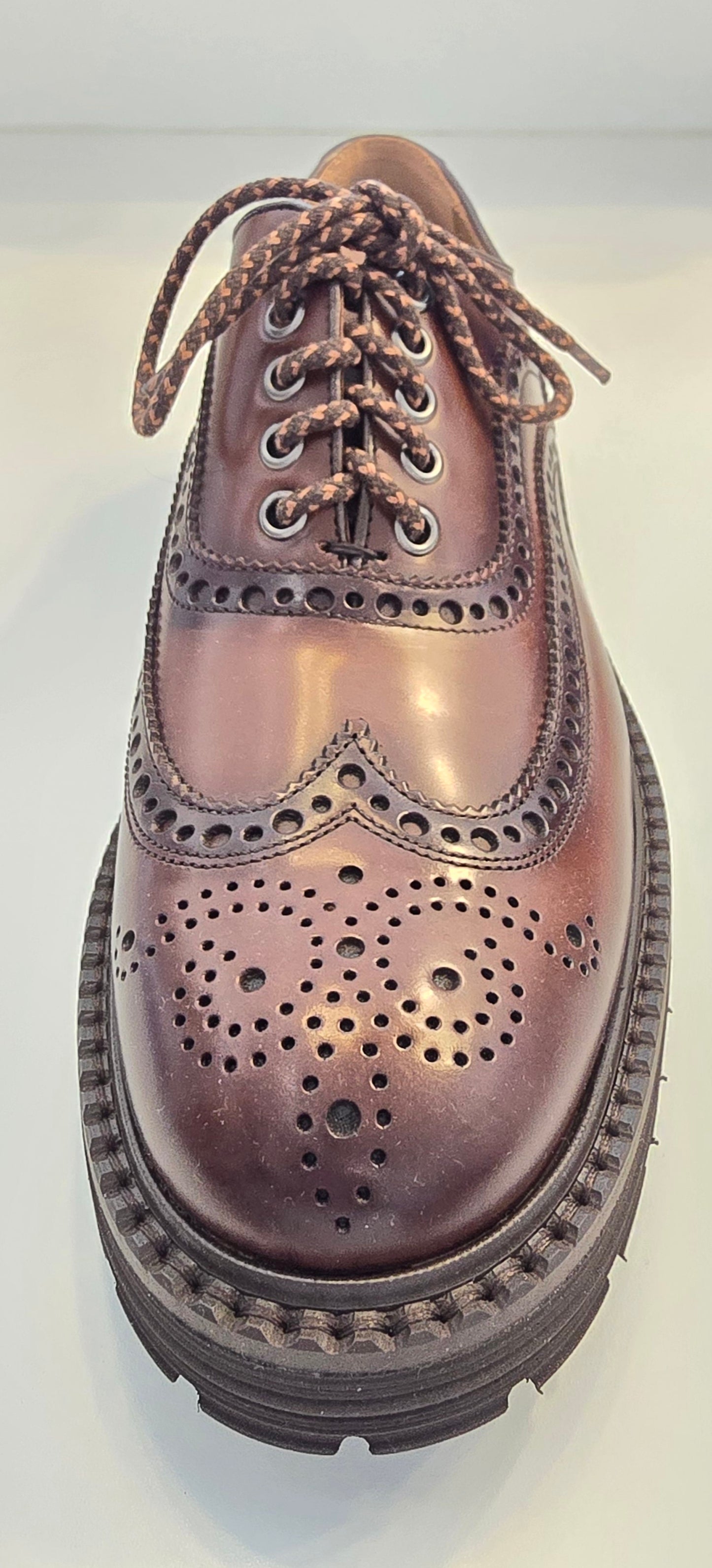 Calce Leather Shoes - Oxford Brogue Nappa Leather Brown