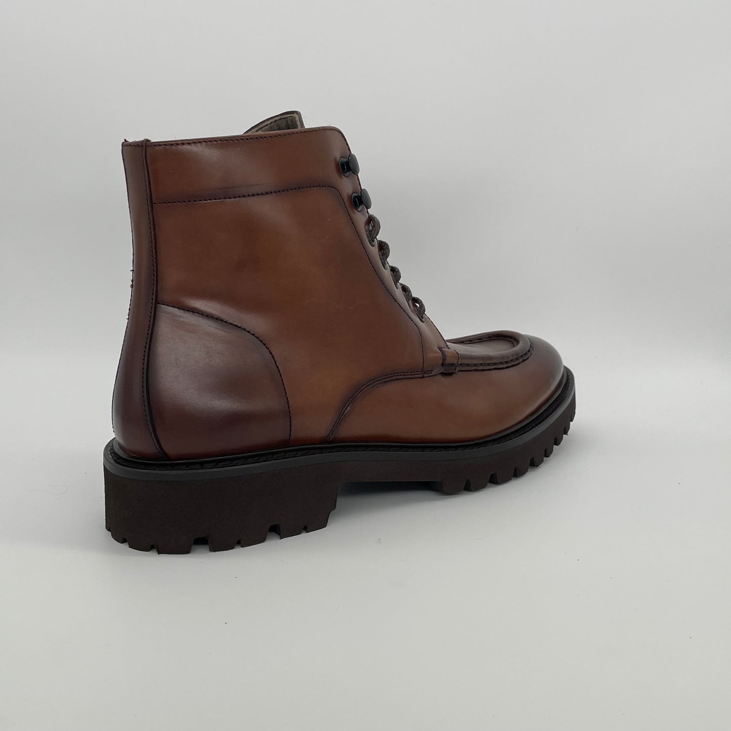 Calce Leather Boots - Brown