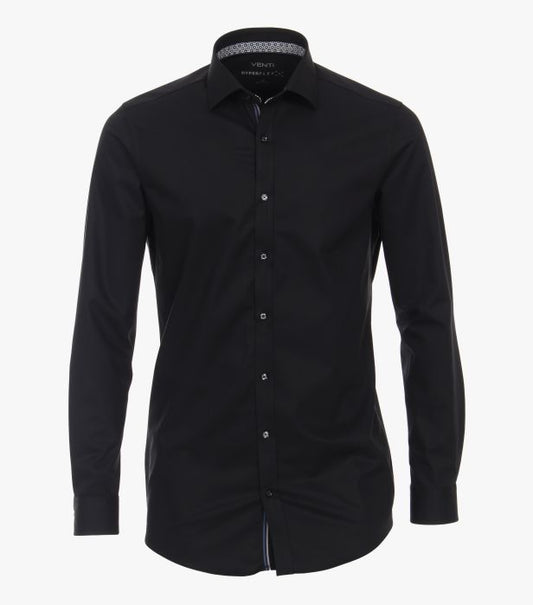 Chemise d'affaires extensible - Noir