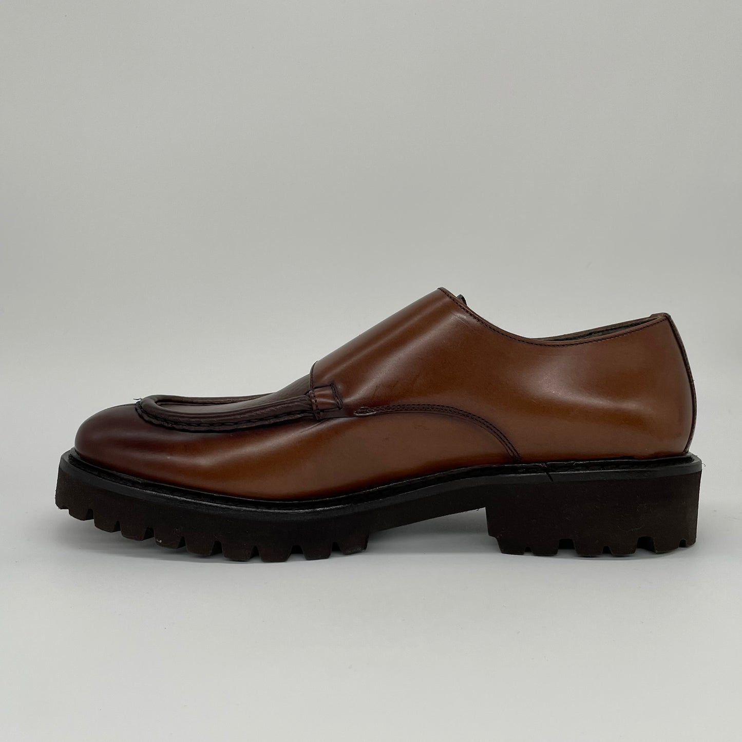 Calce Leather Shoes - Double Monk Strap Lug Sole