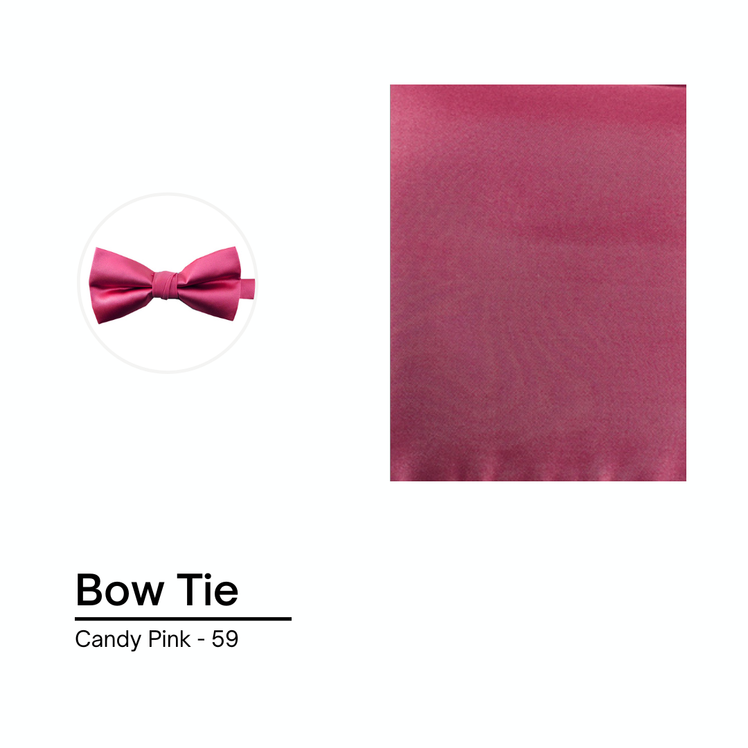 Cravate / Noeud Papillon Unie - Candy Pink
