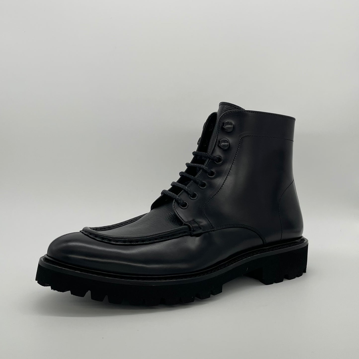 Calce Leather Boots - Black