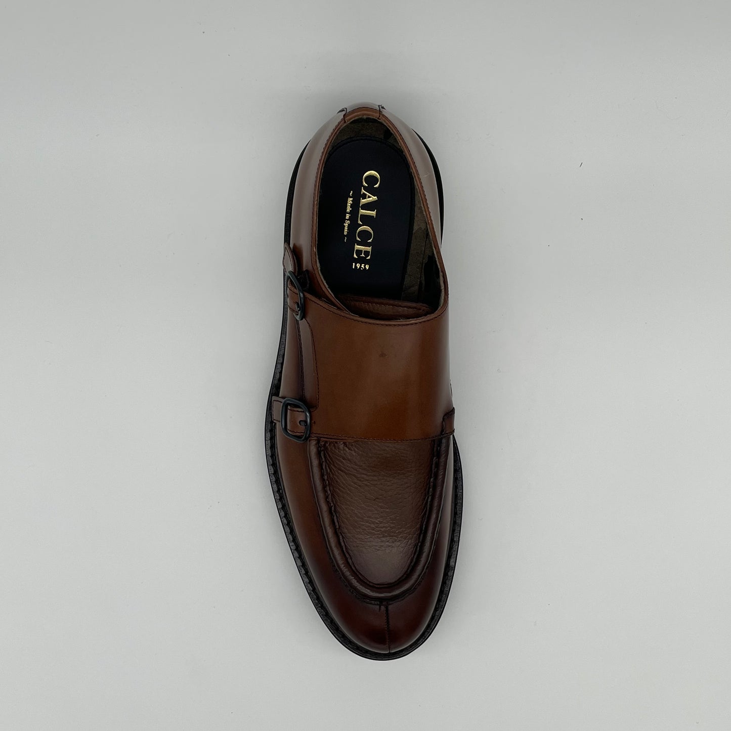 Calce Leather Shoes - Double Monk Strap Lug Sole