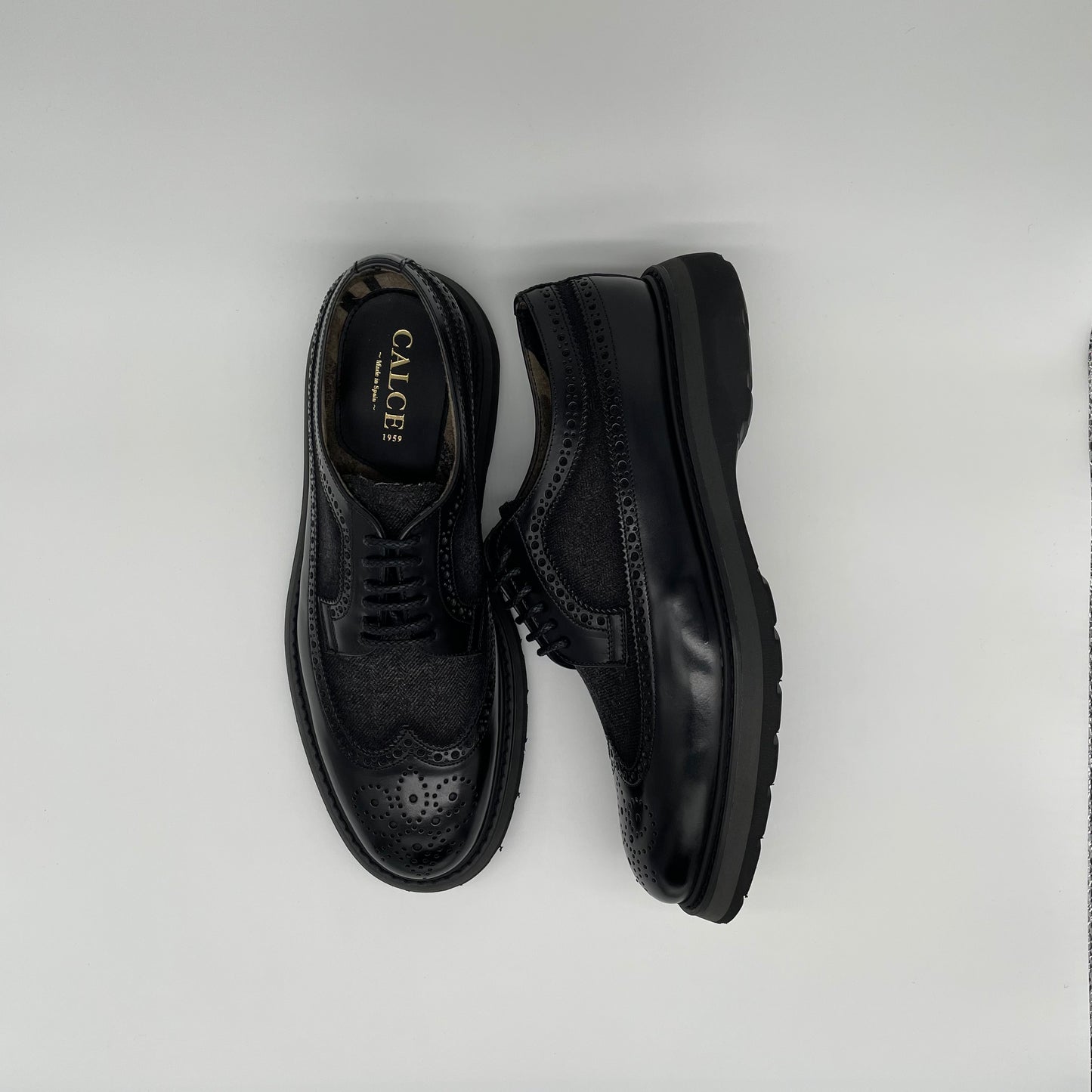 Calce Leather Shoes - Oxford Brogue Nappa Leather