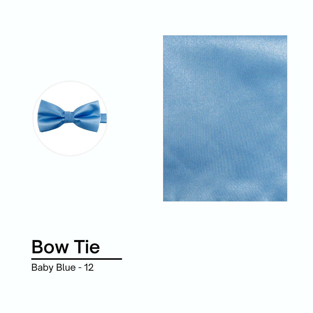 Cravate / Noeud Papillon Unie - Baby Blue
