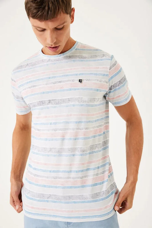 LIGHT BLUE T-SHIRT - 3XL
