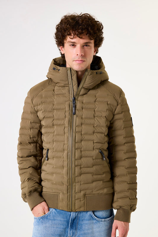 GREEN PUFFER JACKET - GARCIA