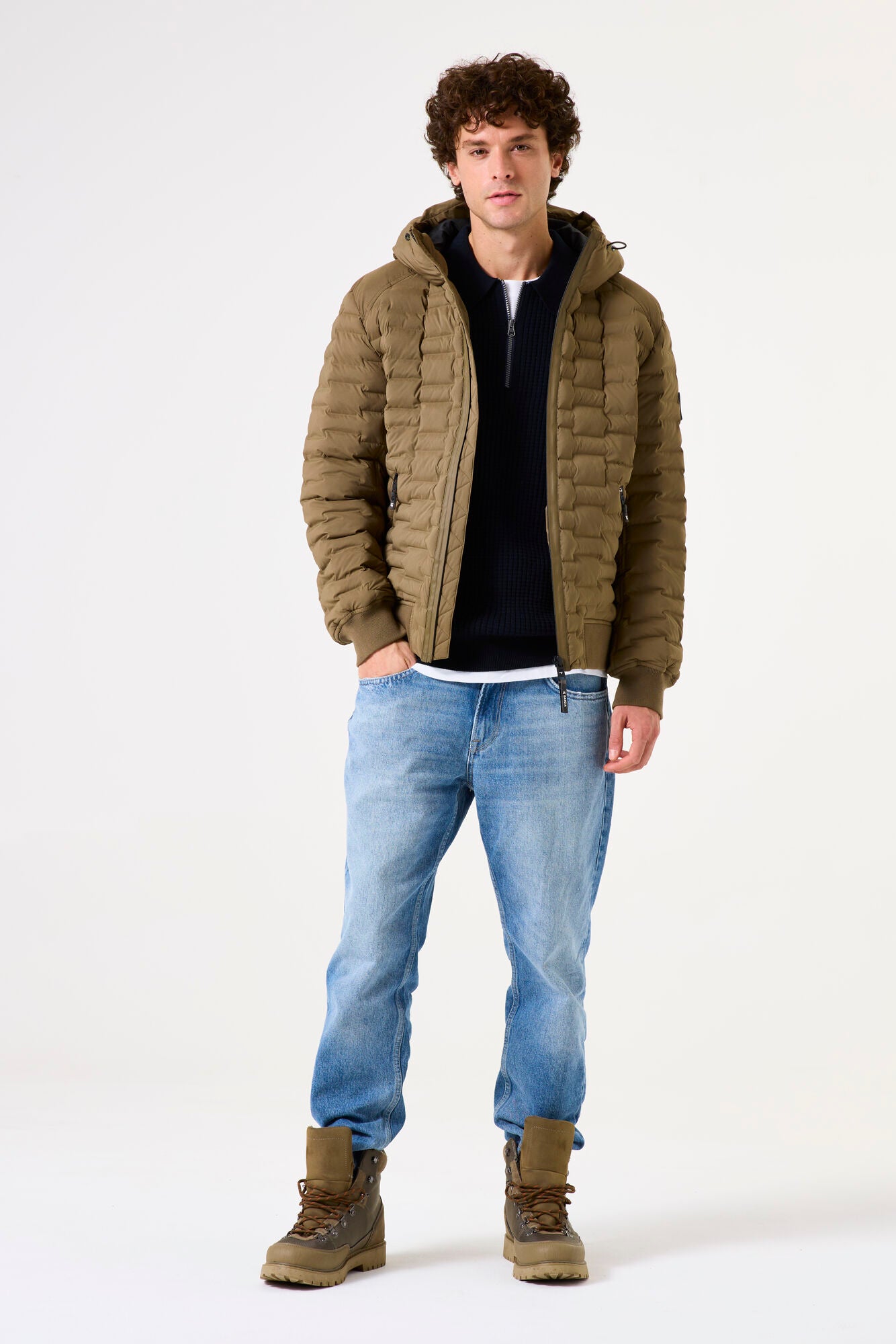 GREEN PUFFER JACKET - GARCIA