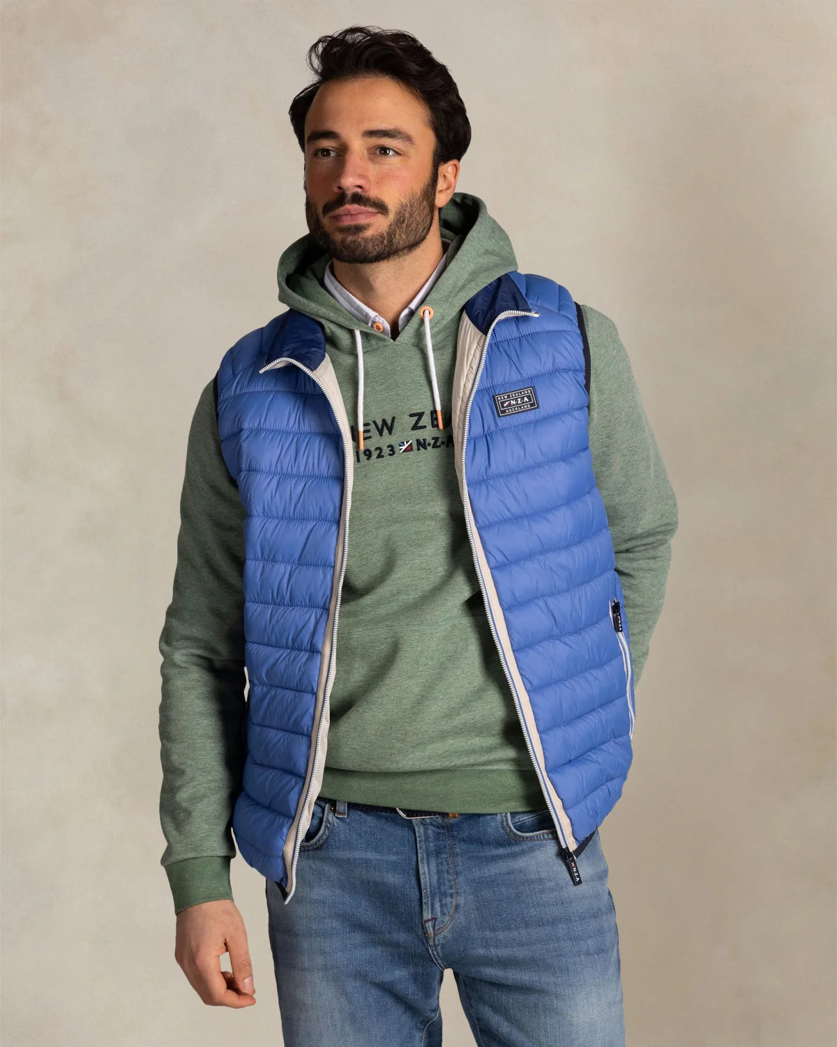 BLUE PADDED BODYWARMER - NEW ZEALAND AUCKLAND