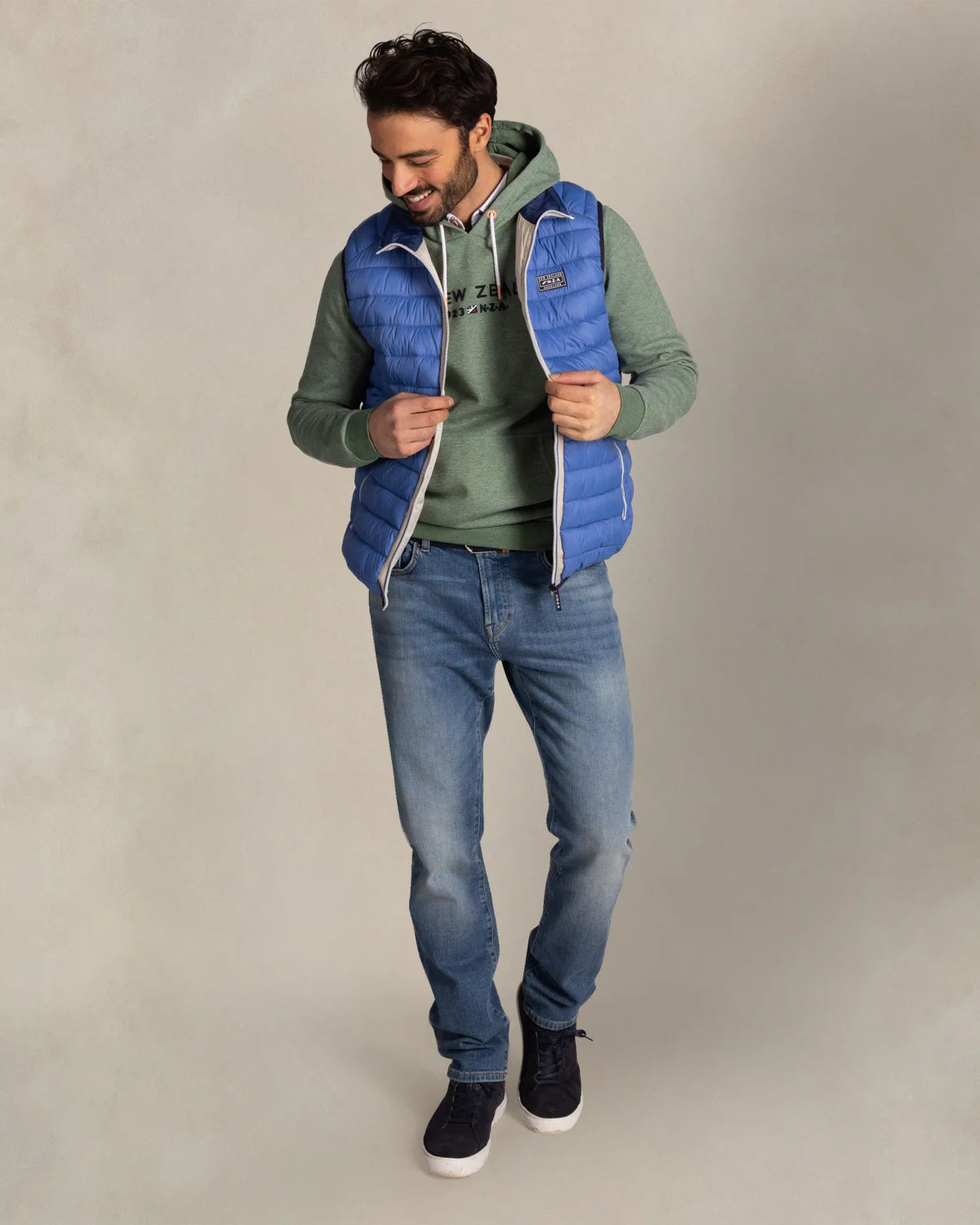 BLUE PADDED BODYWARMER - NEW ZEALAND AUCKLAND