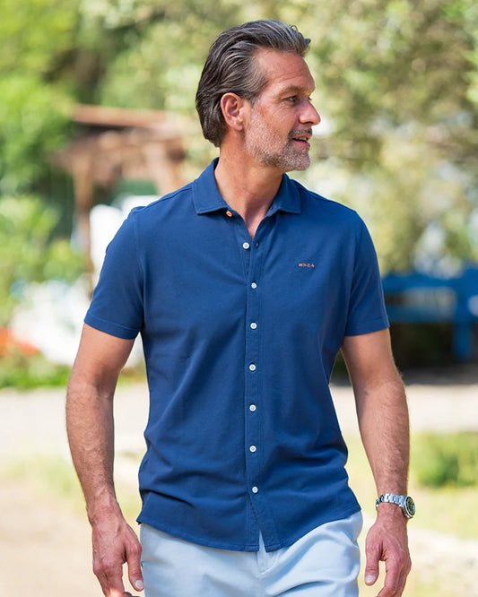 COTTON PIQUÉ SHORT SLEEVE SHIRT - NEW ZEALAND AUCKLAND