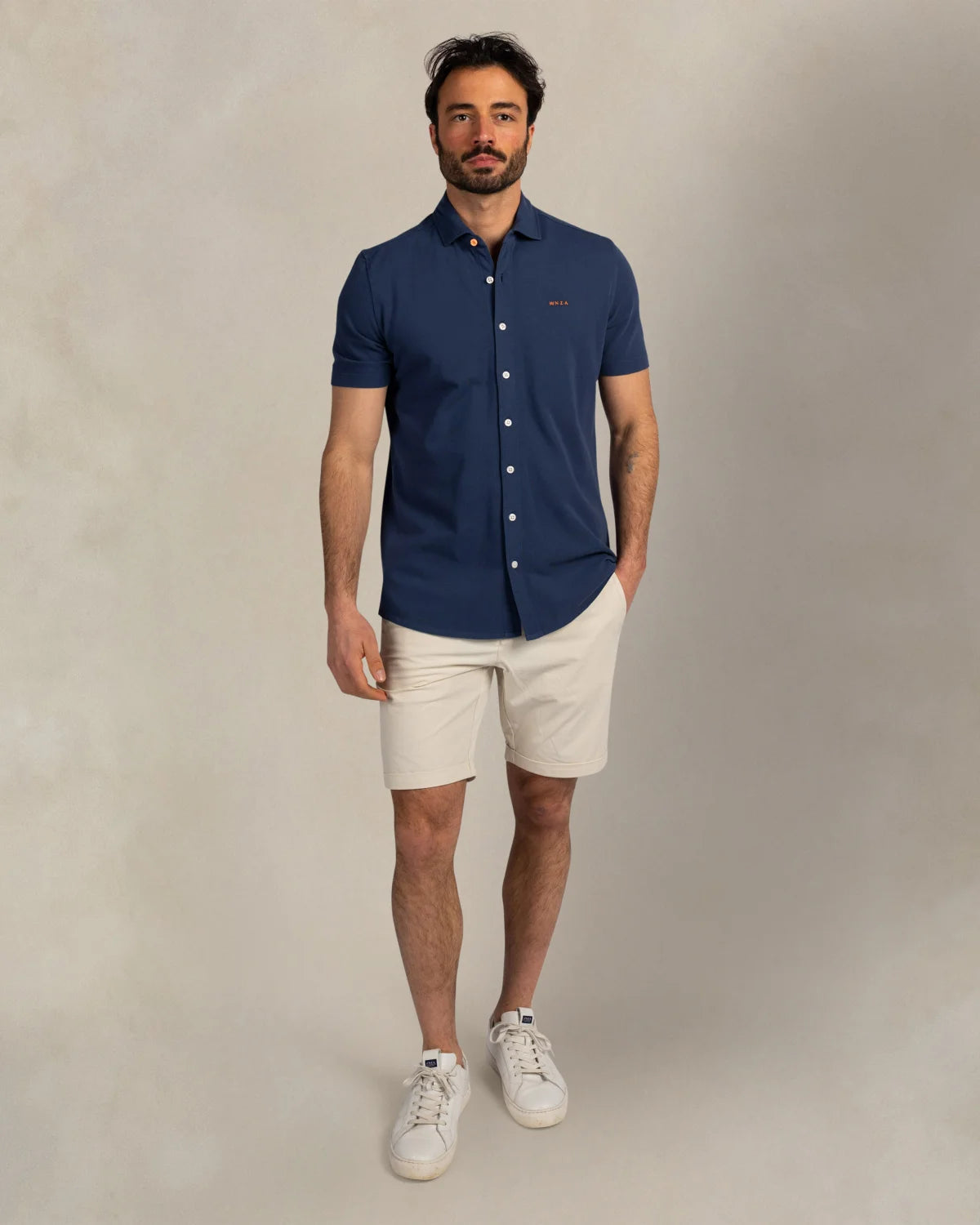 COTTON PIQUÉ SHORT SLEEVE SHIRT - NEW ZEALAND AUCKLAND