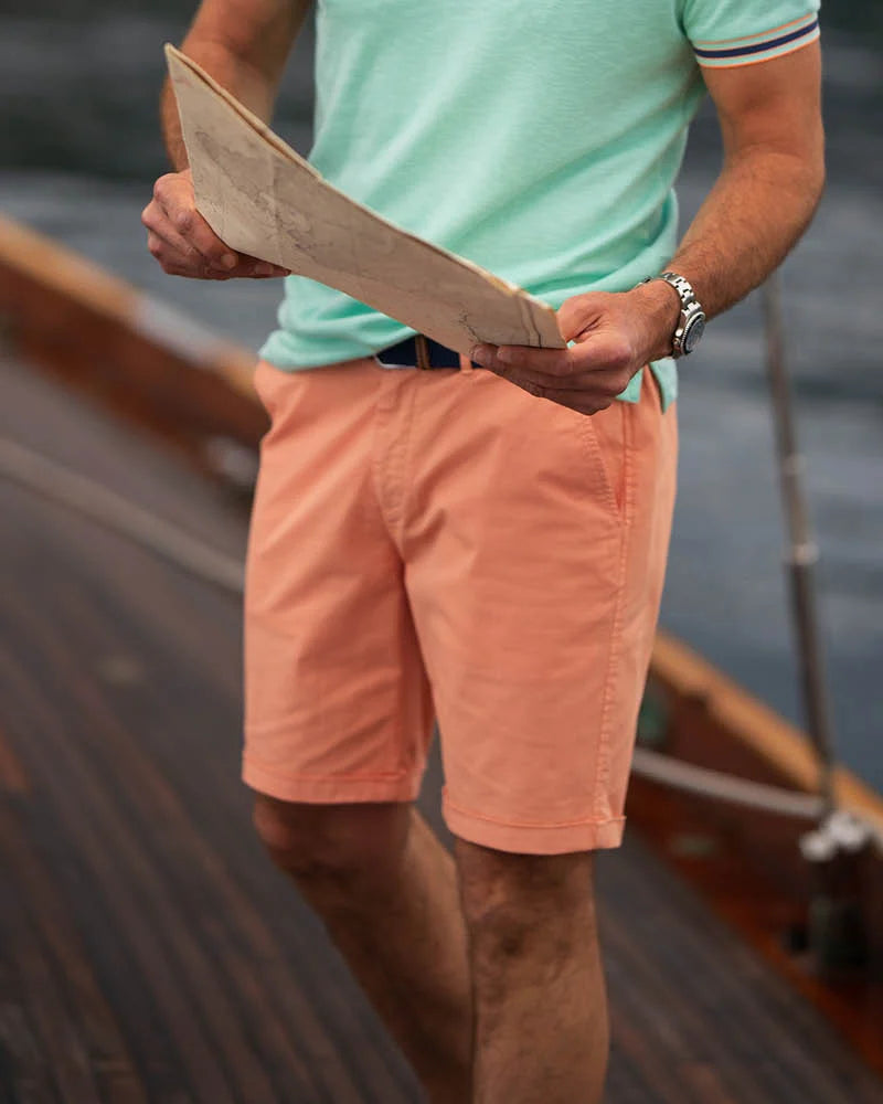 STRETCH COTTON CHINO SHORTS - NEW ZEALAND AUCKLAND