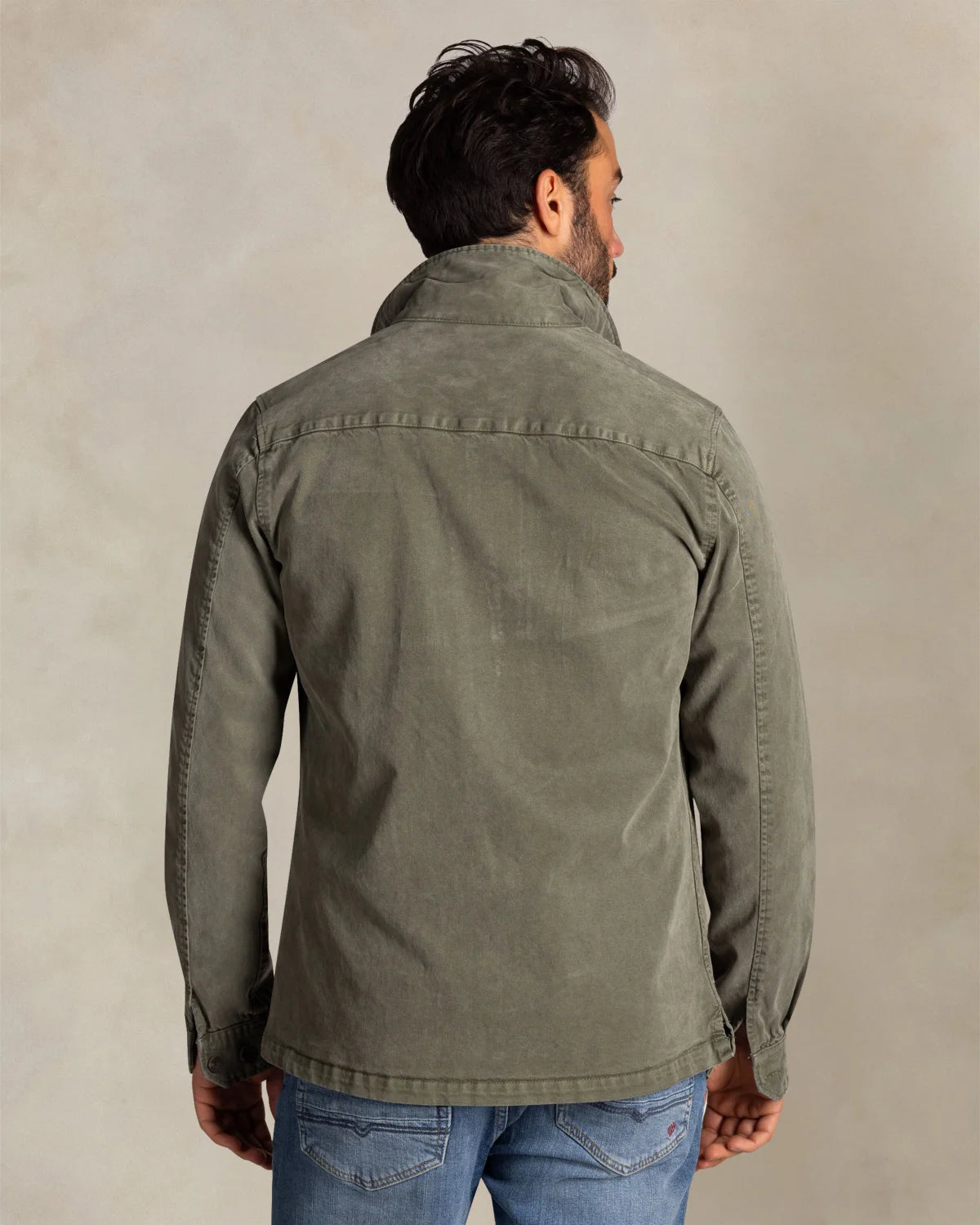 GREEN STRETCH OVERSHIRT- NEW ZEALAND AUCKLAND