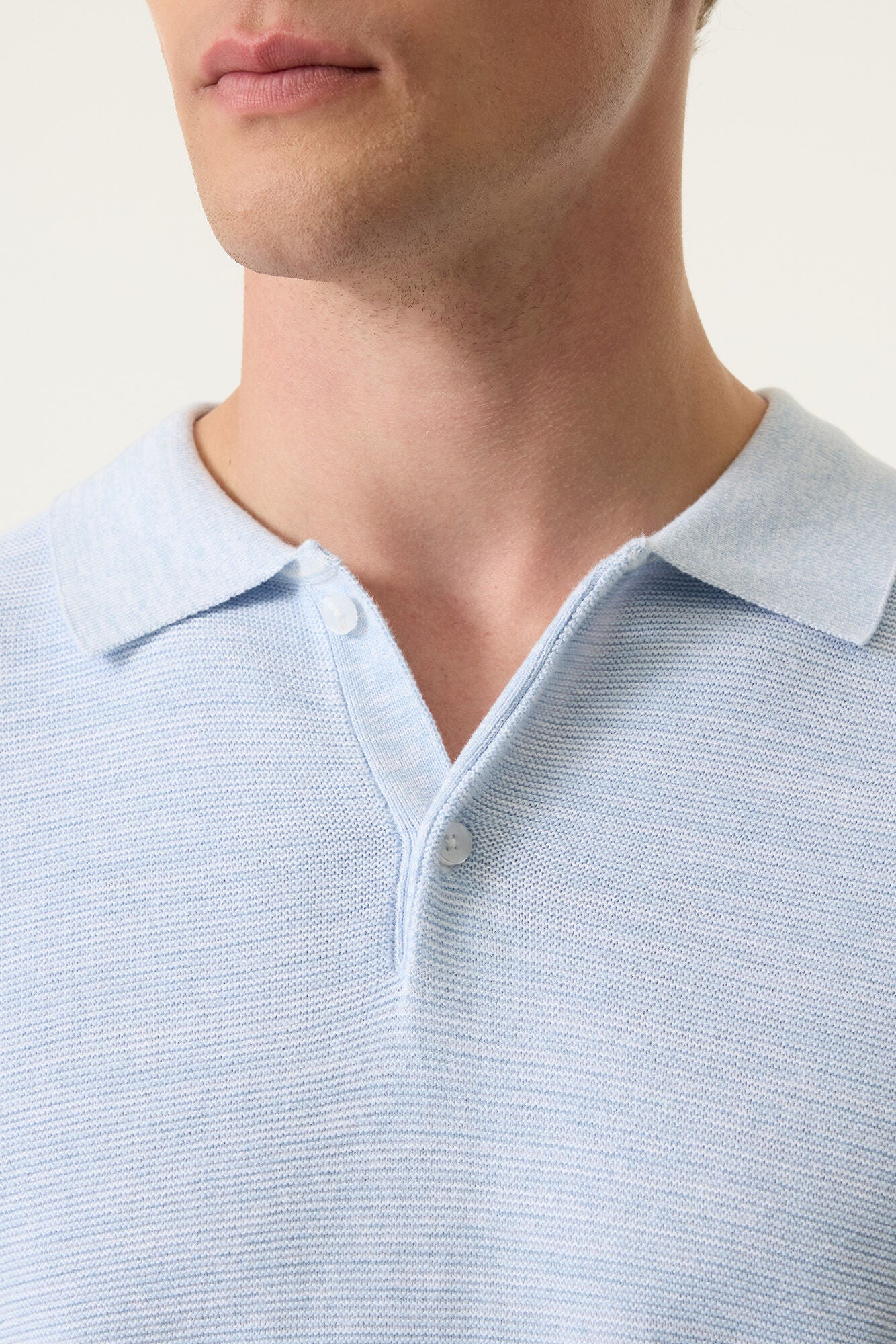 POLO BLEU PALE GARCIA