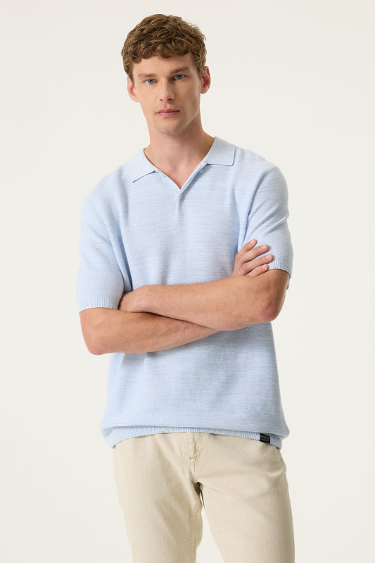 POLO BLEU PALE GARCIA