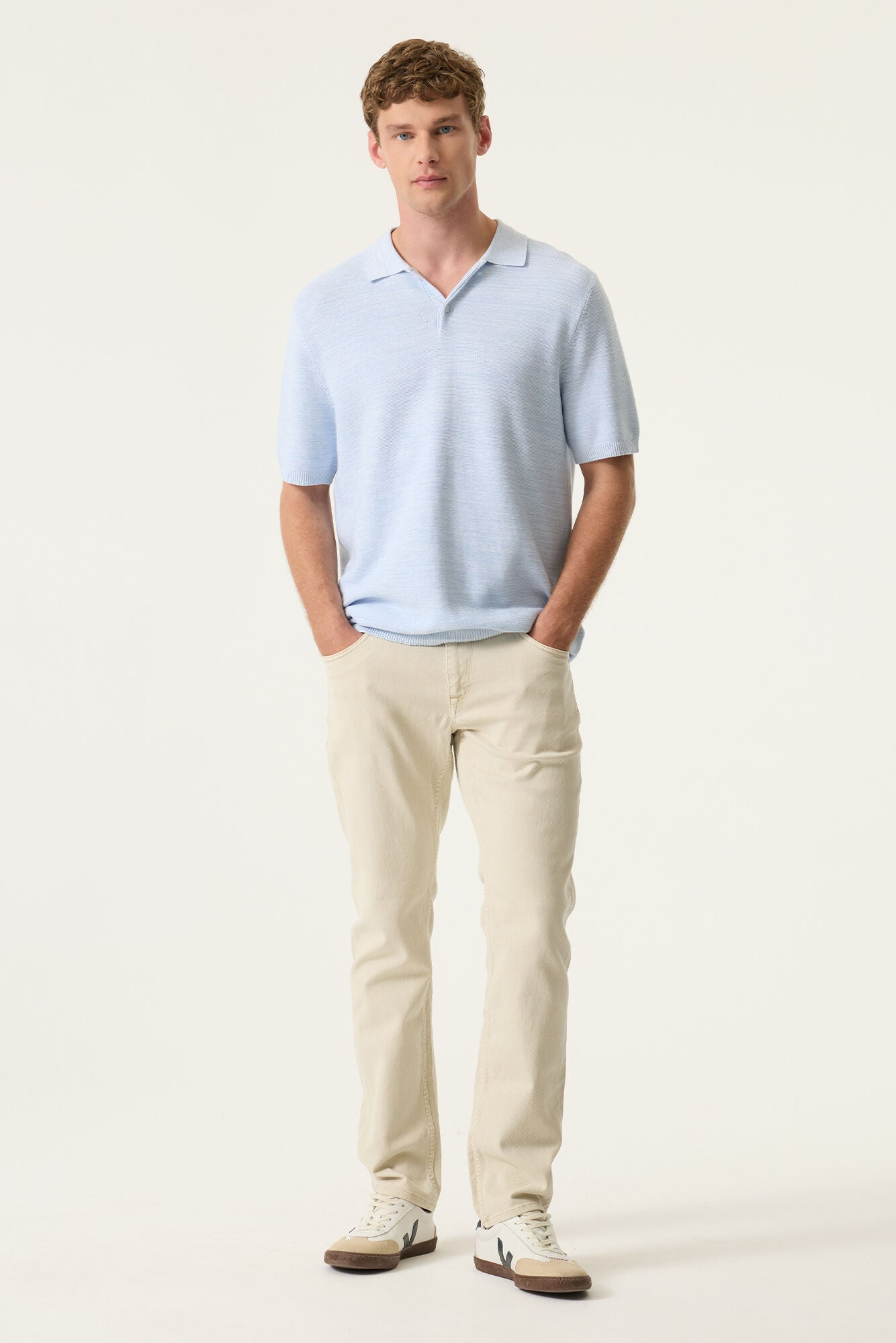 POLO BLEU PALE GARCIA