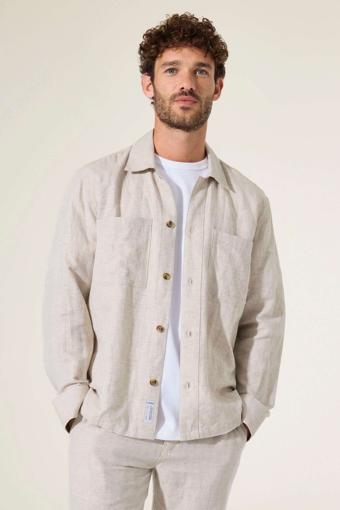 BEIGE OVERSHIRT - GARCIA