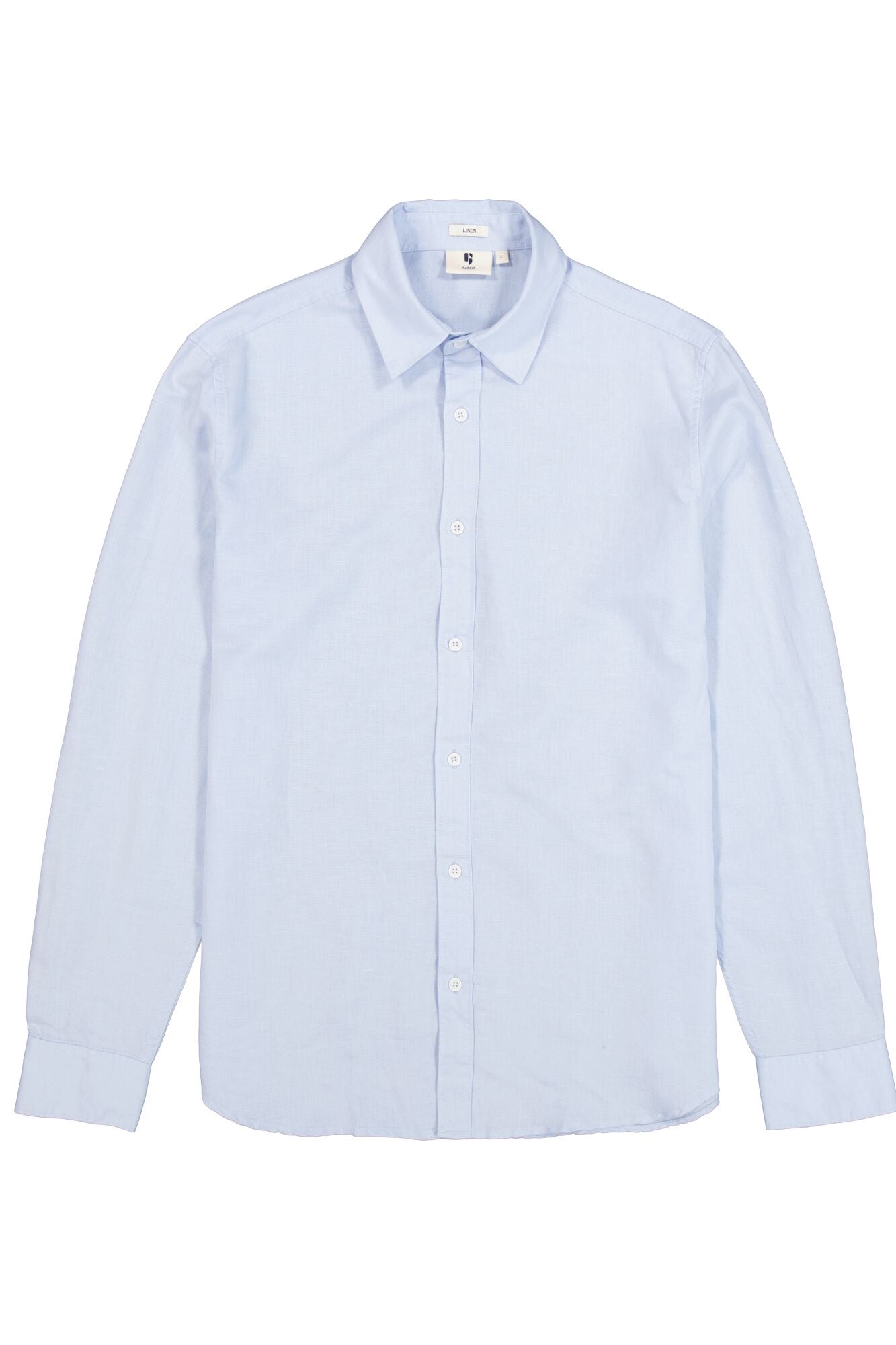 CHEMISE MIX BLEU CIEL BLANC GARCIA