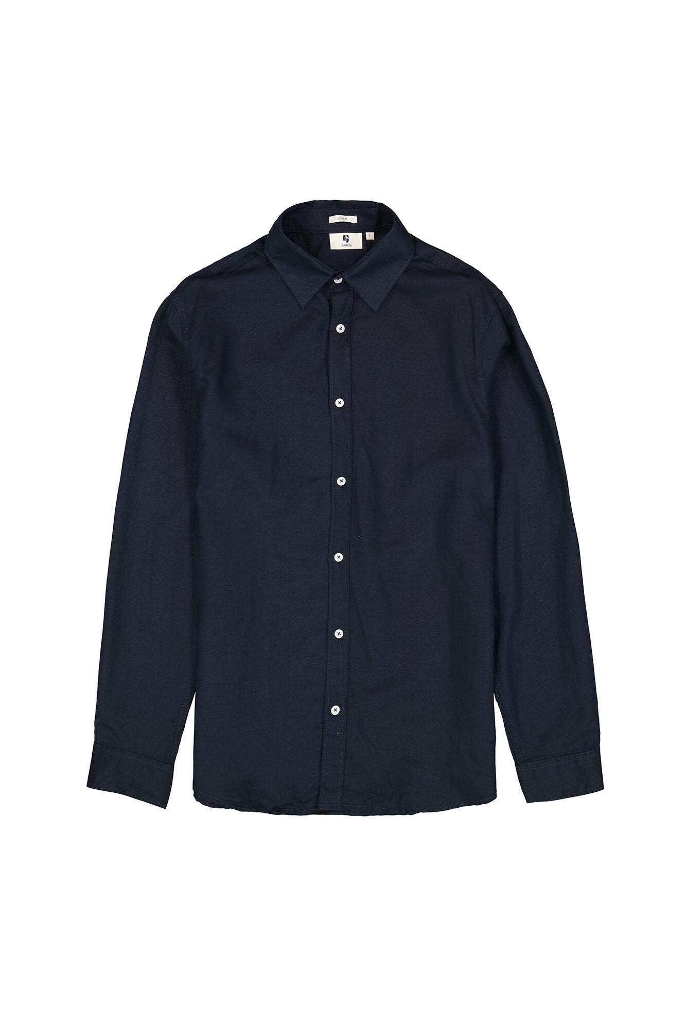 CHEMISE MIX LIN NAVY GARCIA