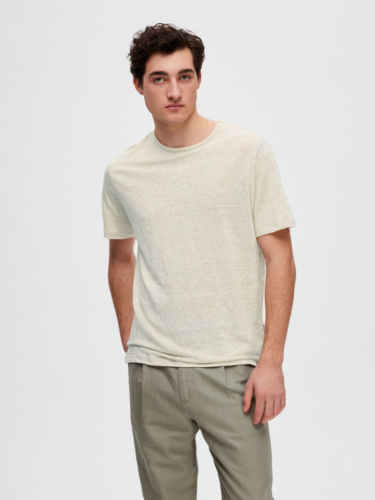 LIN T-SHIRT - oatmeal